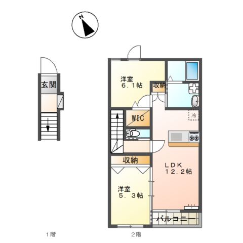 ニューパレス佑錦Ⅱ 間取り図