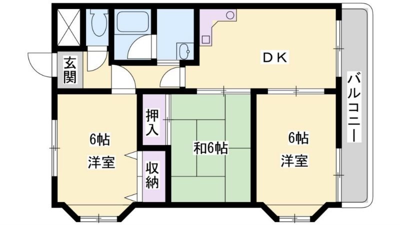ヴィーブル新在家 間取り図