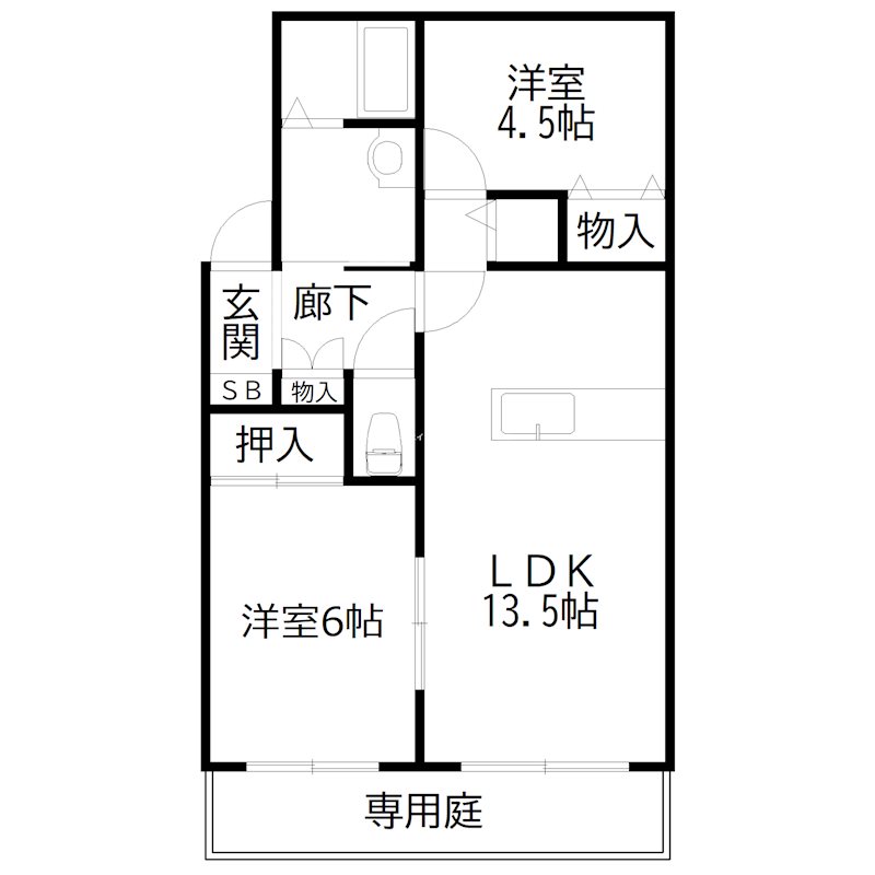 メゾングレーヌ 間取り図