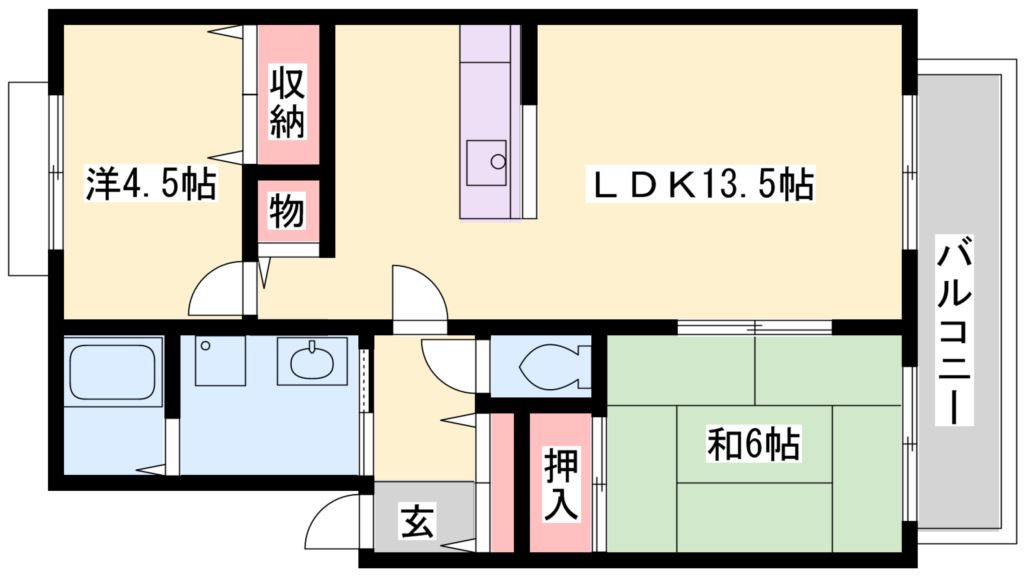 メゾングレーヌ 間取り図
