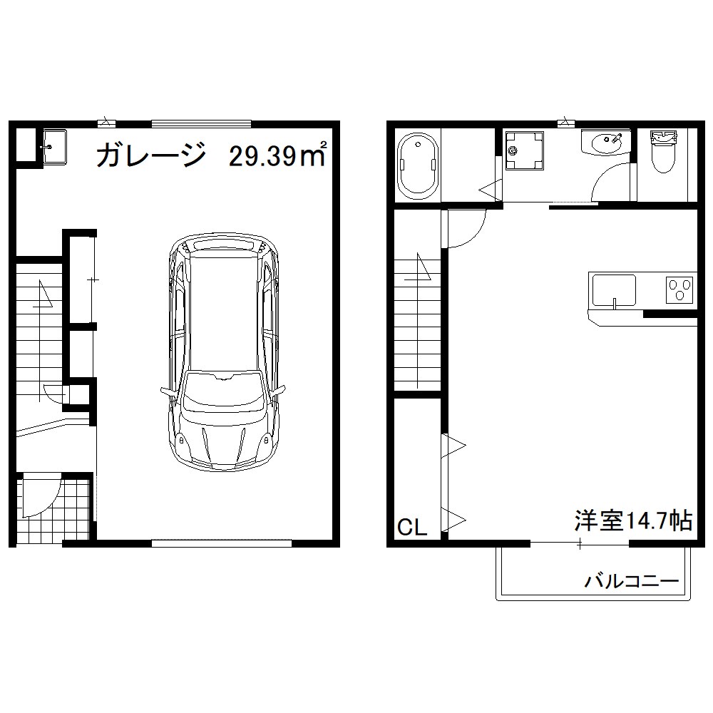ガレージロタス安田 間取り図