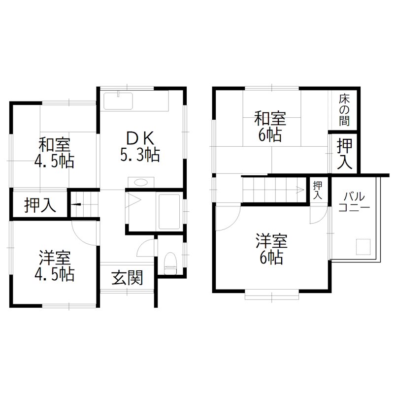 長砂戸建 間取り図