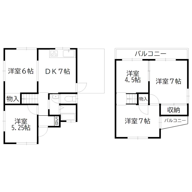 尾上町養田戸建 間取り図