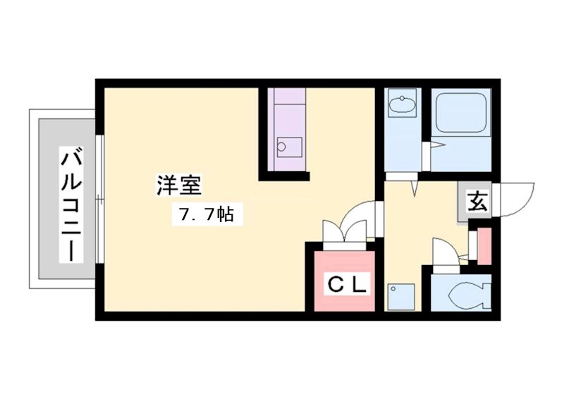 リバーハイツ別府 間取り図