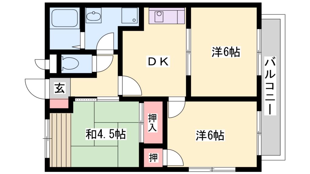 ミルキーホーム山手Ａ 間取り図