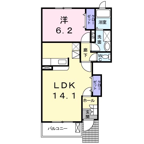ジェルメ　フルール 間取り図