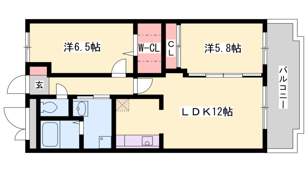 グリーンコート加古川１番館 間取り図