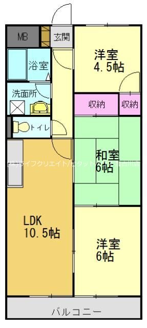 ソフィア２１溝之口 間取り図