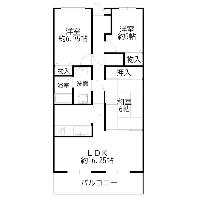サンロイヤル加古川リバージュ4号館 間取り図