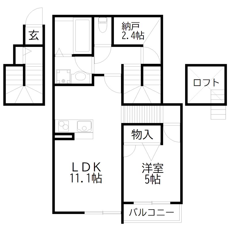Belle Lead加古川　イチョウ並木 間取り図