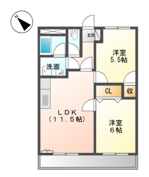 サンコーポＳ 間取り図