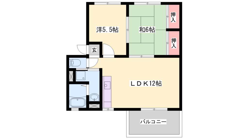 サンハイム米田Ⅰ 間取り図
