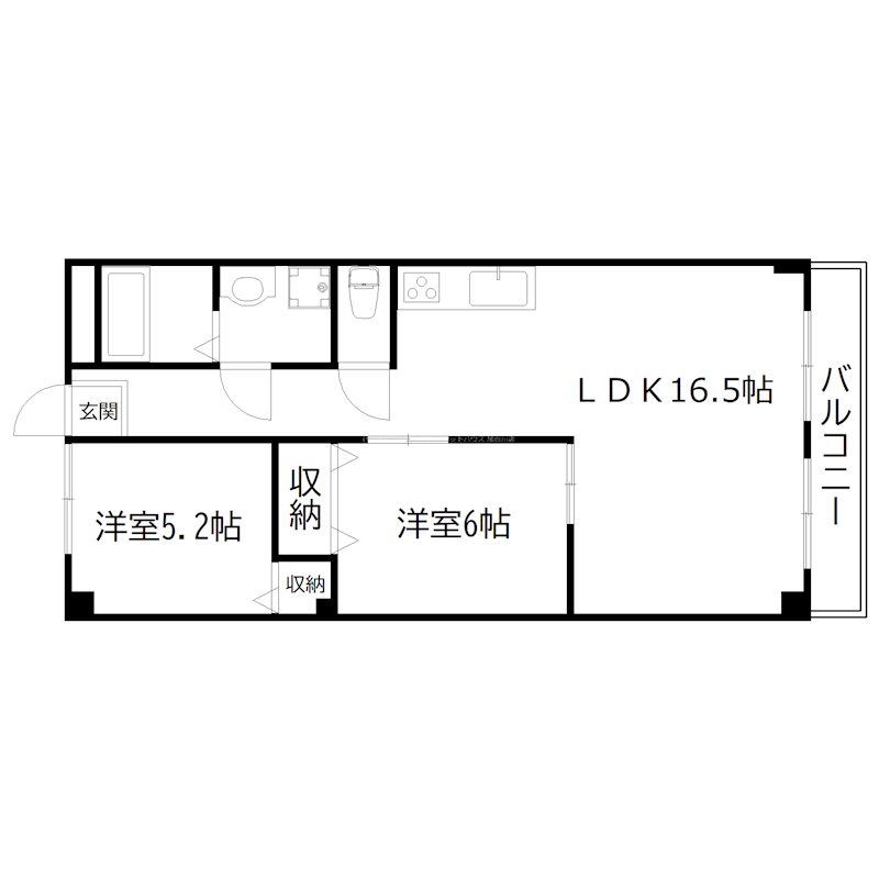 カーネ播磨町 間取り図