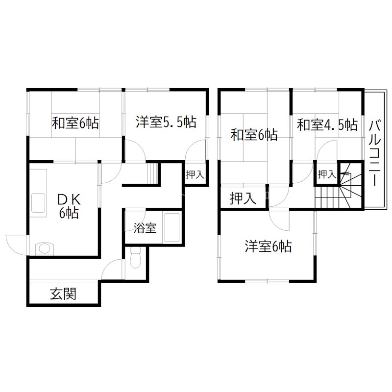 美乃利戸建て 間取り図