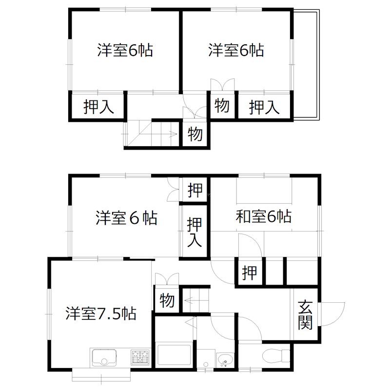 新在家戸建 間取り図