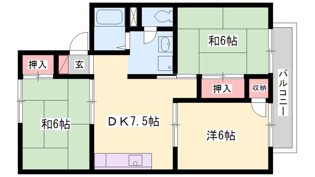 セジュール東加古川 間取り図