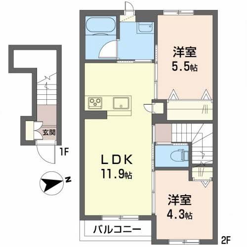 カーサ・アザレア 間取り図