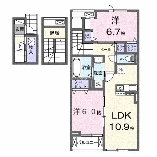 フォルトゥーナ　播磨 間取り図
