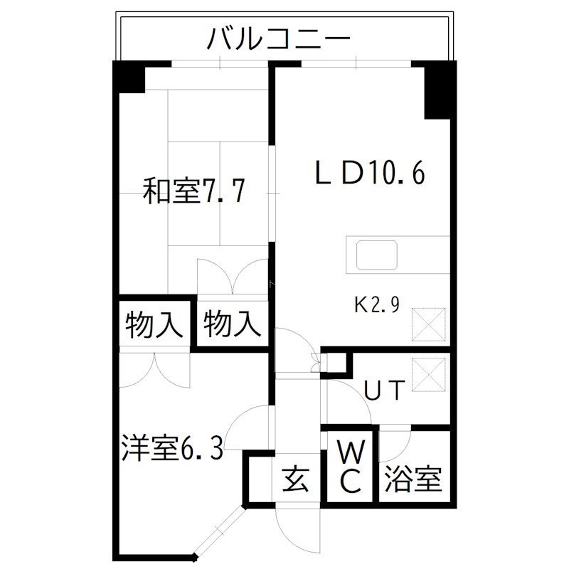 東加古川ミオ 間取り図