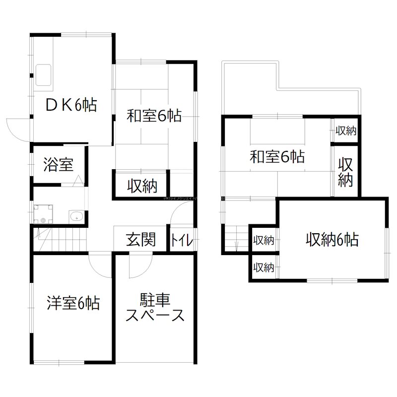 加古川市尾上町安田・戸建 間取り図