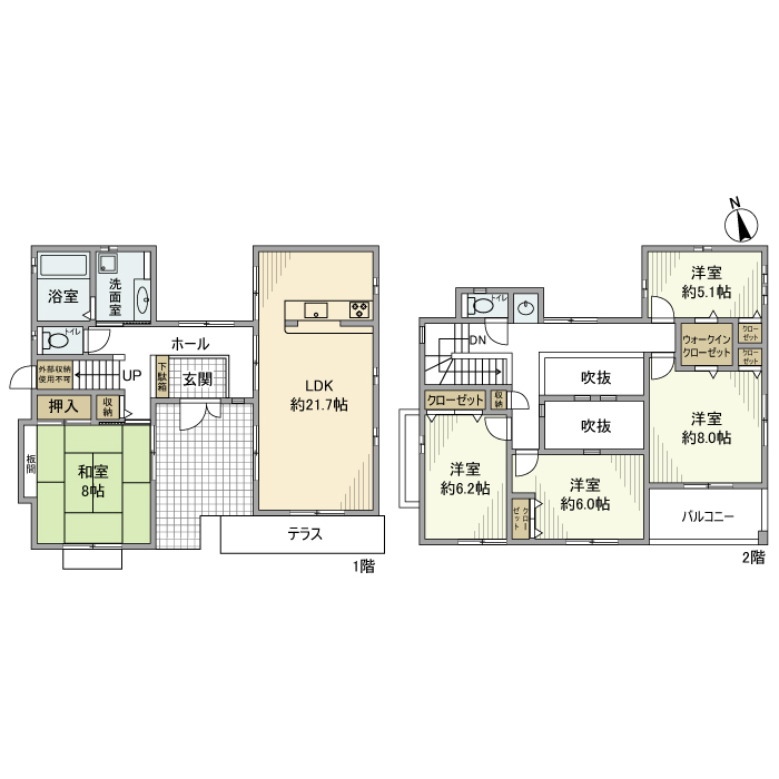 間取り 高砂町松波町戸建 間取り図