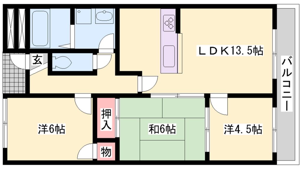 茜七番館 間取り図