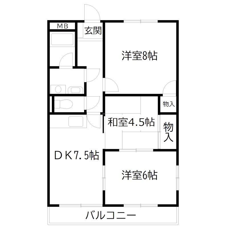 メゾンボヌール 間取り図
