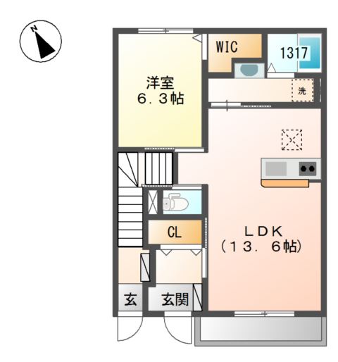 ボンヌール 間取り図
