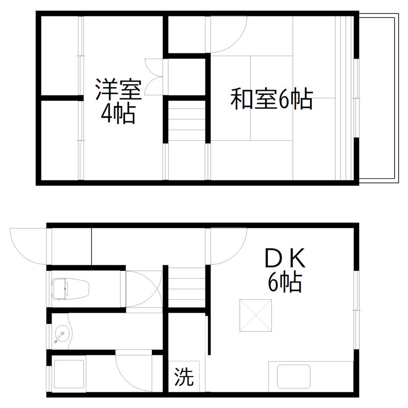 樫木ハイツ1 間取り図