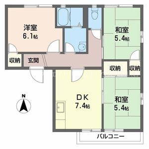 セファミ小野Ｂ棟  間取り図