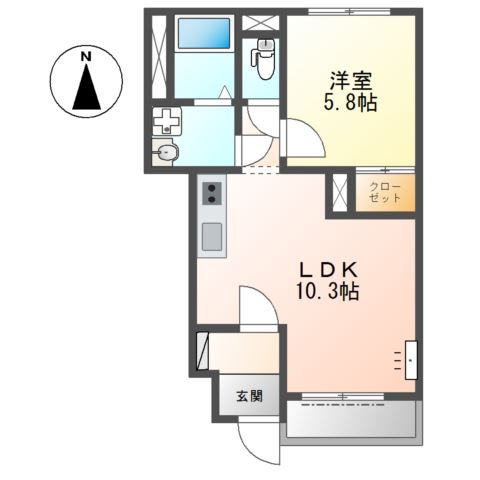 ディライトハウス宝殿 間取り図