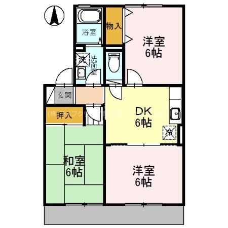 黒川グリーンハイツ　Ｃ棟 間取り図