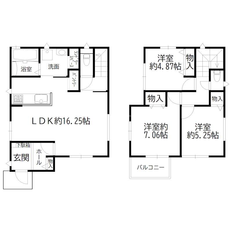 加古川市東神吉町出河原・ 戸建 間取り図