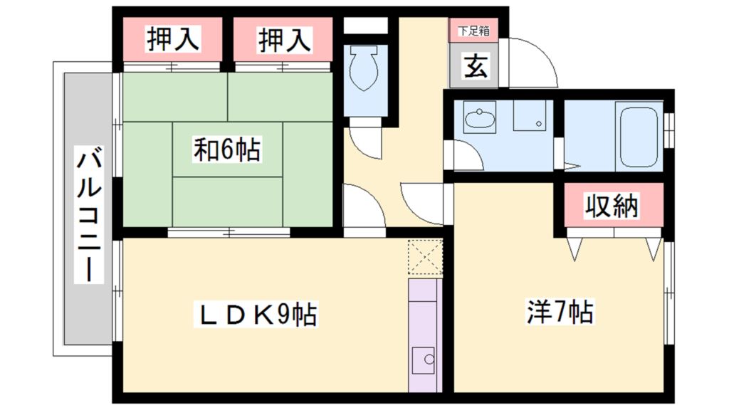 アミティやまとＢ 間取り図