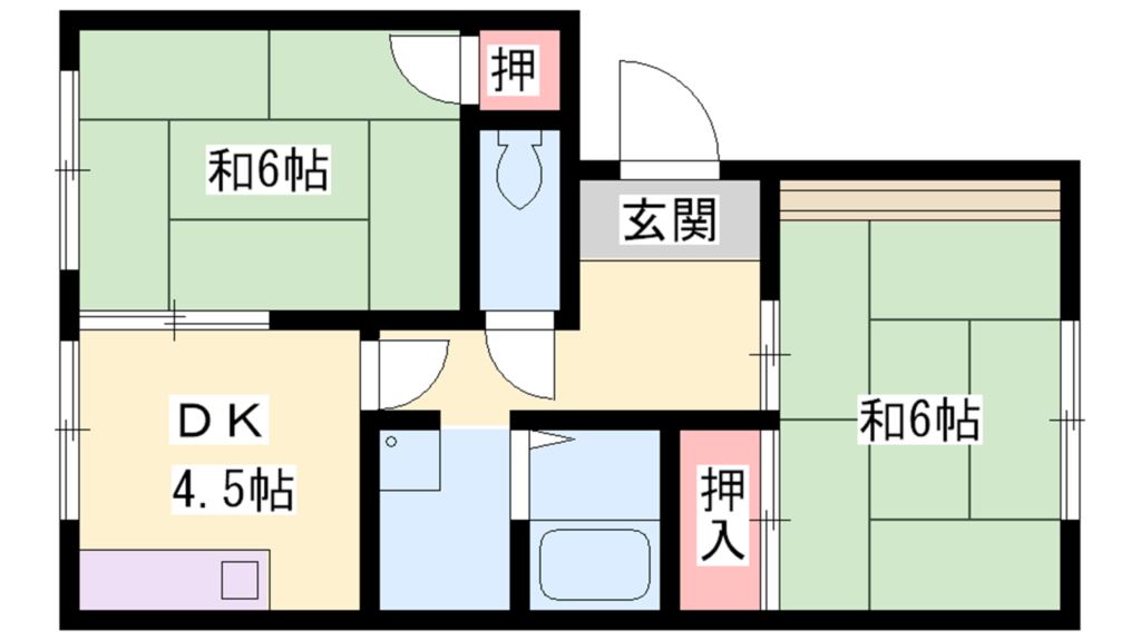 パレス浜の宮 間取り図