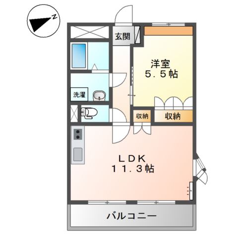 ビラージュ新野辺 間取り図