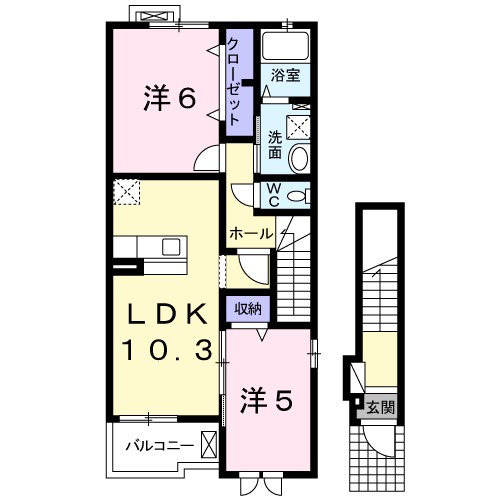 ヴィーヴルⅡ 間取り図