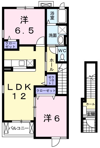 カーサ　プラシードⅡ番館 間取り図