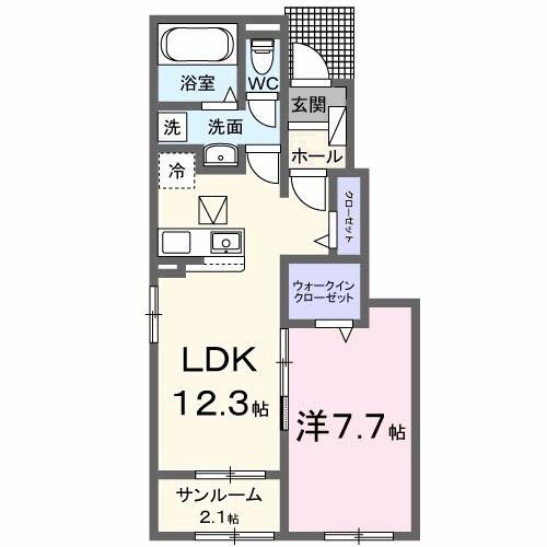 メゾンドアポロン 間取り図