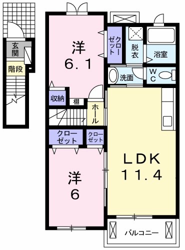 パーチェＢ 間取り図