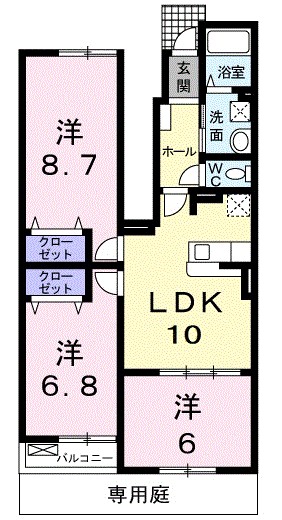 フェリーチェ 間取り図