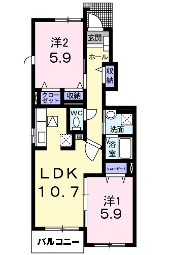 クラッセ壱番館 間取り図