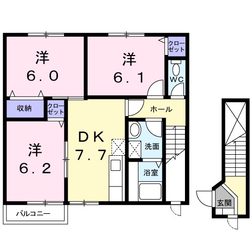 さわやか壱番館 間取り図