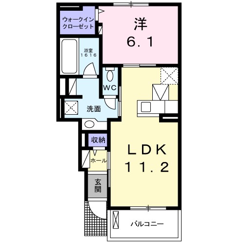 カーサ　ドルチェ　Ｂ 間取り図