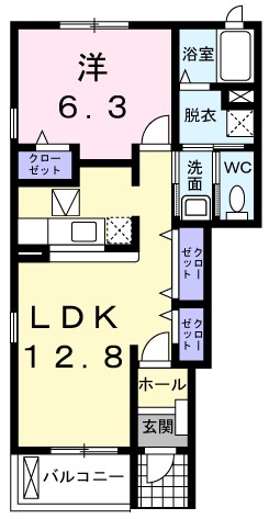 カーサ　プラシードⅡ番館 間取り図