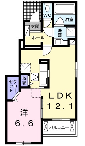 サニーガーデン　Ｂ 間取り図