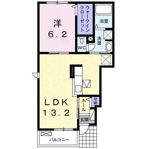 ブリアール白池Ⅰ 間取り図