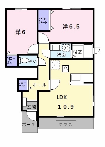 カモミールⅢ　Ａ 間取り図