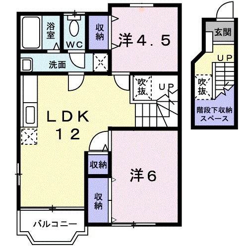 サンクレールⅡ 間取り図