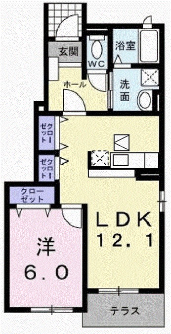 シンヴィオシスＢ 間取り図